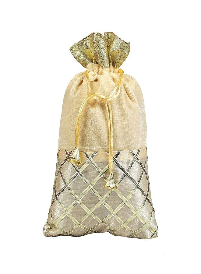 STLYZ Rajasthani Potli Royal Velvet Potli Batwa | Gifting Bags | Designer Rajasthani Style Multicolous Bag - Assorted Colours (Pack of 12) - Image 5